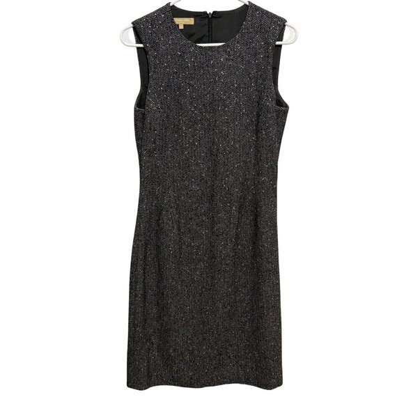 Michael Kors Sleeveless Herringbone Sheath Dress size 6 - Picture 1 of 12
